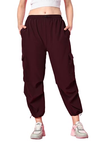 Image of FUNDAY FASHION Women's Regular Fit Mid Rise Solid Lycra Blend Trousers