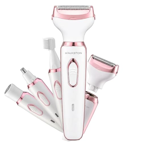 Depilador elétrico feminino corporal para axilas, virilha, braços, pernas, rosto e Bigode: multifuncional, portátil e Indolor - recarregável