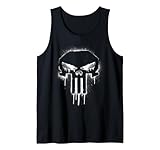 Marvel Punisher Spray Paint Skull Logo Tank Top