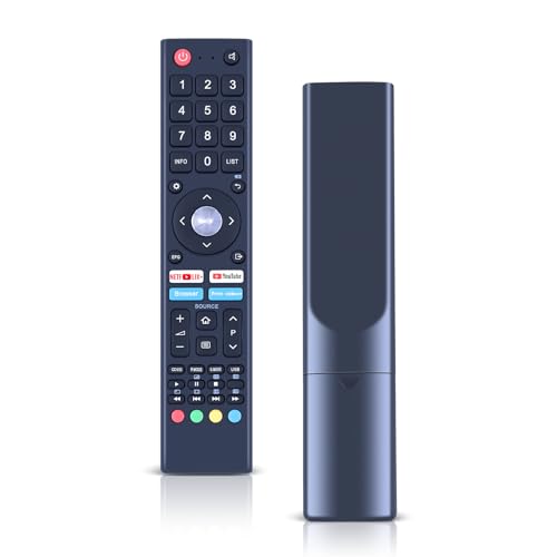 CLVIZCXOM Télécommande de rechange TV compatible avec CHIQ TV U55H7N L32H7N L40H7N L43H7N L50H7N L55H7N GCBL-TV02BDBIR U58H7N U43H7N U50H7N U50H7N