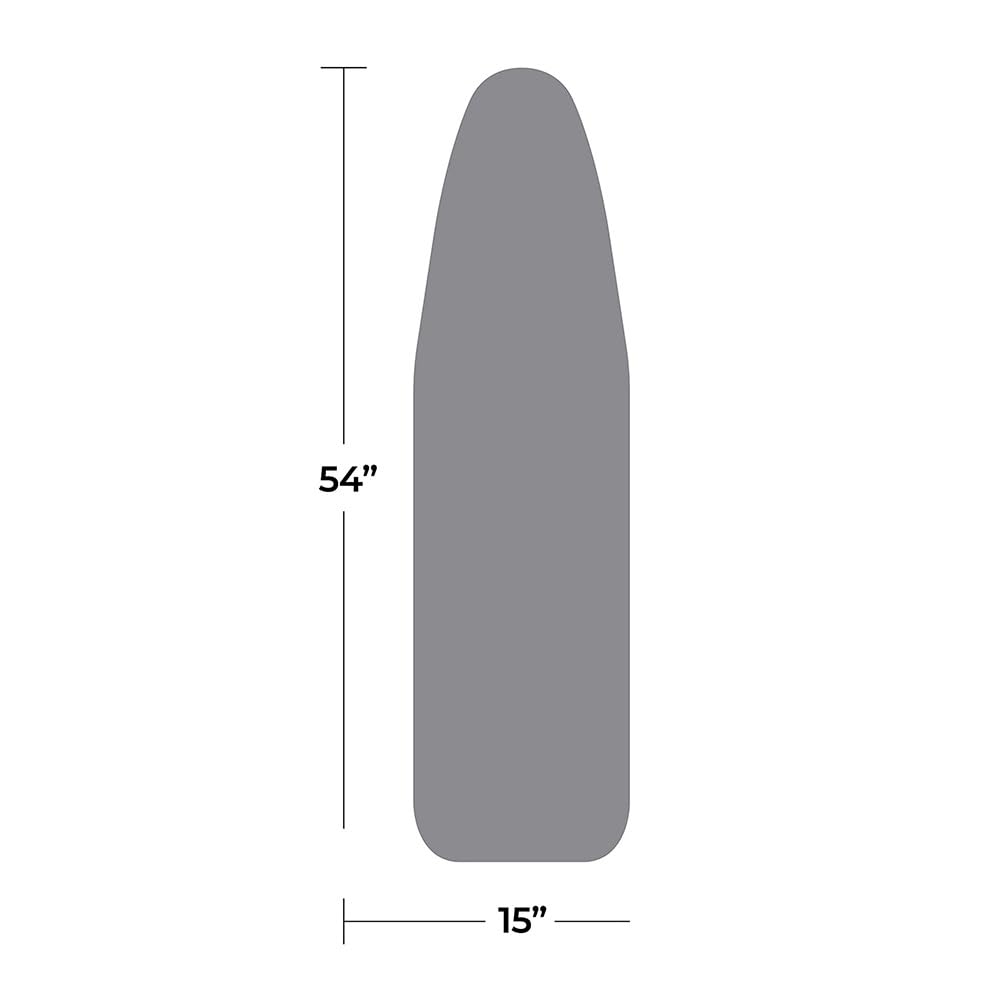 Funda para tabla de planchar de algodón extragruesa, borde elástico que se adapta a tablas de 140 x 40 cm y resistente al calor para un planchado eficiente