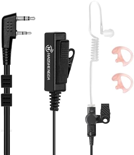 2-Pin Surveillance Earpiece For Baofeng UV-5R & Kenwood Radios - Covert Headset Kit