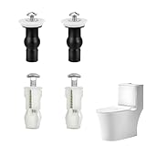 OIGWBPH 4 pcs Universal Schrauben für WC Sitz, Schrauben für Toilettensitz, Befestigung an der Oberseite, Sackloch Toilette Deckel, Toilettendeckel, Klodeckel