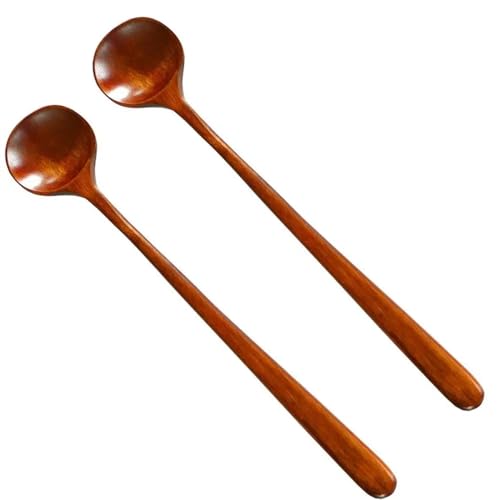 Cucharón de Sopa Cucharón de cuchara de madera for cucharas de cocina, cuchara larga de cocina, cucharas de madera, cucharas grandes for servir, juego de cucharones de sopa, 2 uds. Cucharones para sop