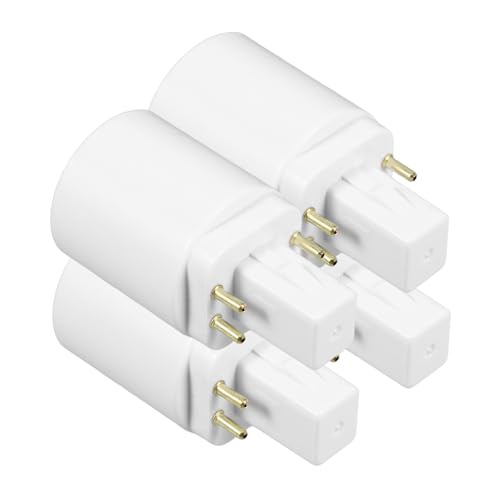 MAGICLULU 4 Pièces Adaptateur Douille à 4 Pins Lot De Support Ampoule Compatible Led Pour Maison Bureau Et Commerce Installation Facile Et Polyvalente