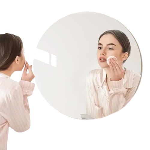 Espejo de baño - Espejo de maquillaje HD con pegatinas adhesivas - Espejos de tocador impermeables | para baño, dormitorio, sala de estar, decoración de paredes, hogar, vestidor, aseo personal