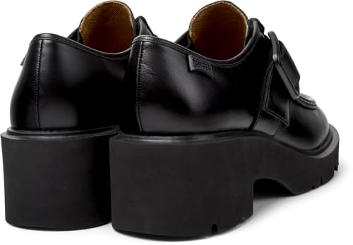 Camper Para Mujer. K201930-001 Mocasines De Piel Milah Negro (37), Plano, Cordones, Casual - 2