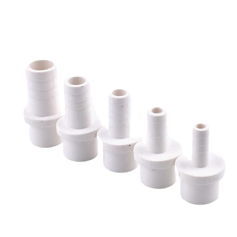Conector de Manguera de PVC Blanco, 5/10/30 Piezas, 20 mm, 25 mm a 5/8/10/12/14/16/18/20 mm, Accesorios de riego for jardín, Tubo rígido de plástico.(Outer Dia 25mm-16mm,30Pcs)