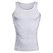 BaronHong Veste Chemise gynécomastie Compression pour Cacher Les Seins Homme Moobs enlever Les Hommes Shapewear Aplatir Abdomen Entier (Blanc, L)