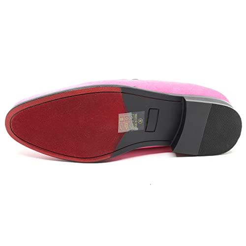 Image of Men's Vintage Velvet Designer Classic Dress Tuxedo Smoking Slipper Loafer Slip On Shoes Arthur-02