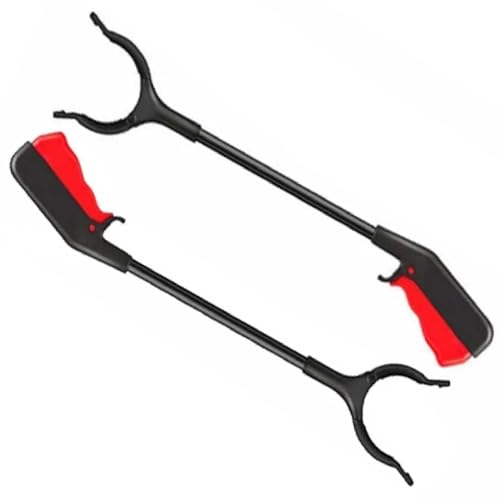 Miecoae 2-Pack Adjustable Grabber Tool Set 12”or 24”Reacher with Anti-Slip Grips for Indoor/Outdoor Cleaning Lightweight(60 cm 24 in)