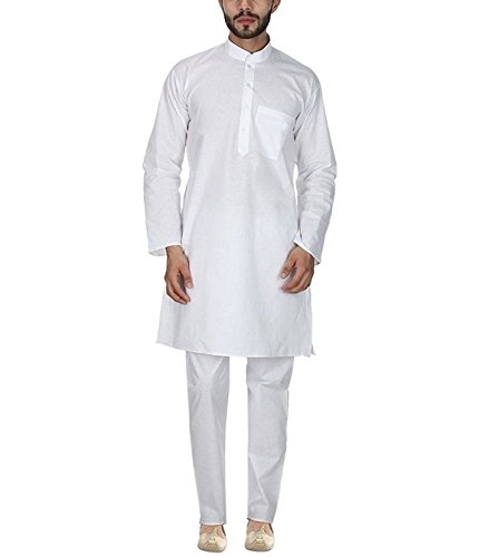 Kurta royal tenue coton blanc légère contre la chaleur