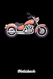  Notizbuch: Retro Vintage Motorrad Notizbuch / Tagebuch / Heft mit Blanko Seiten. Notizheft mit Weißen Blanken Seiten, Malbuch, Journal, Sketchbuch, Planer für Termine oder To-Do-Liste.