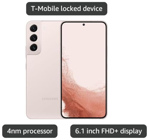 Image of Samsung Galaxy S22 5G, US Version, 128GB, Pink Gold - T-Mobile (Renewed)