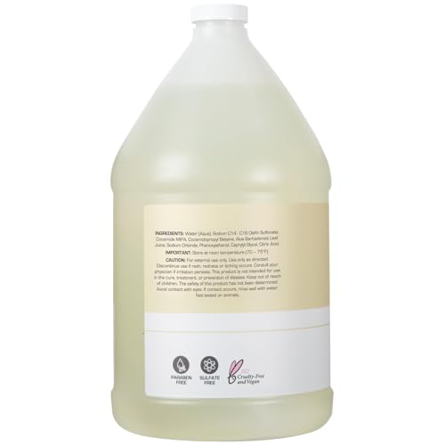 Ginger Lily Farms Club & Fitness Moisturizing Shampoo for All Hair Types, 100% Vegan & Cruelty-Free, Fragrance Free, 1 Gallon (128 fl oz) Refill - Image 4