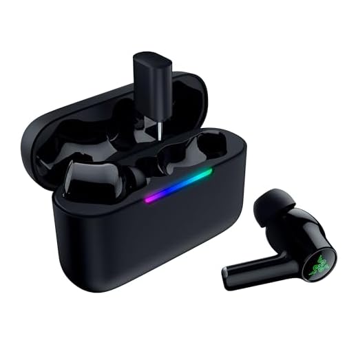 Razer Hammerhead V3 HyperSpeed - Kabellose Multiplattform Gaming-Ohrhörer - ANC Aktive Geräuschunterdrückung - HyperSpeed Wireless & Bluetooth - 40 Std Akku - Wasserabweisend IPX4 | Schwarz