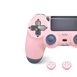 Wireless Controller for P4, Pro Controller Wireless for P4 Slim/Pro/PC Console，Bluetooth Gamepad Joystick With Touch Pad/Dual Vibration/Motion Control/1000mAh Battery (Pink) PlayStation Games