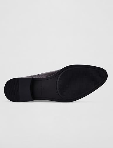 Image of Louis Philippe Men Premium Leather Breathable Lining Material Anti Slip with Heel TPR Sole Formal Derby Shoes