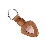 ギターピックホルダーケースソフトオーガナイザー三角コンテナPUテクスチャギターピックケースキーホルダー