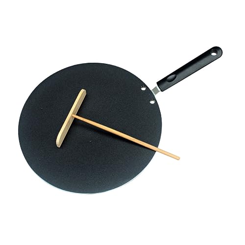 OUNONA 1Set Household Non Stick Frying Pan Flat Pancake Cooking Skillet with Spatula Lightweight and for Pancakes and Easy to Clean for Home Cooking