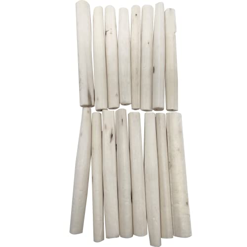 Mandarin Bird Toys by M&M 5511 Pk16 Small Sola Logs - Handcut Skinless Skinny Sola Wood Logs, Natural Chewing Fun, Breaks with Ease by Beaks and Feet, Great Foraging Fun for Sm to Med Size Pet Birds
