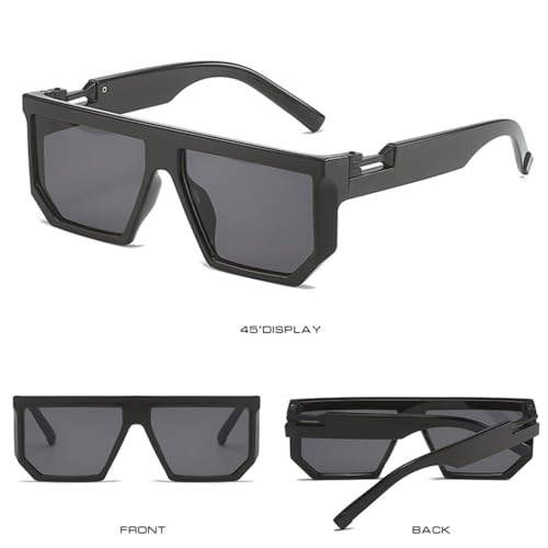 HMRGLMIE-Shield Sunglasses Colorful Golden Decorate Frame Resin Lens Vintage Eyewear UV4002