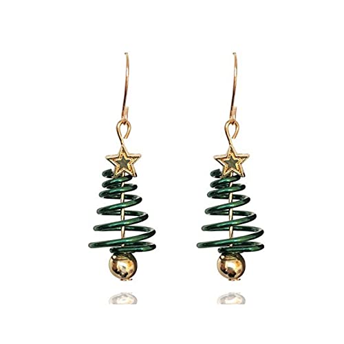 BCDZZ Boucles d'oreilles Arbre de noël Belle nouveauté Unique Arbre de noël Boucles d'oreilles Goutte Bijoux Cadeaux pour Femmes Filles Cover