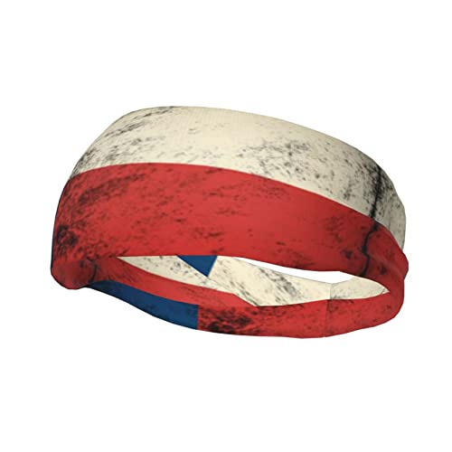 Texas Flag Distressed Headbands Sweatband Sports Headband Moisture Wicking Workout Sweatbands for Men Women