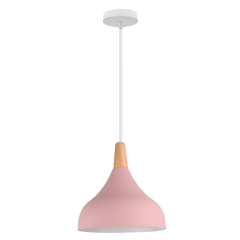SXECAEPS Modern creative chandelier Nostalgic Light Vintage Lighting Adjustable Height E27 Iron Locket Lamp Atmosphere Suspension Suitable for Living Room Corridor/Color/Pink