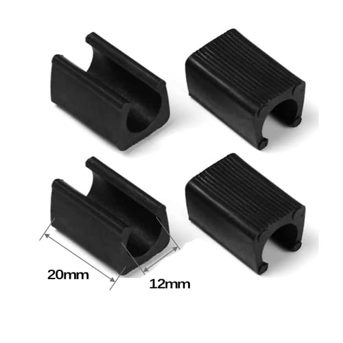 Vokowin 24 Pcs Silicone Chair Leg Caps U-Shaped Tube Sleeve Tube Clamp Damper Stool Anti Front Tilt Pipe Clamp Floor Protectors Plastic for Foot Covers On Most Furniture (K149-24) - Image 2