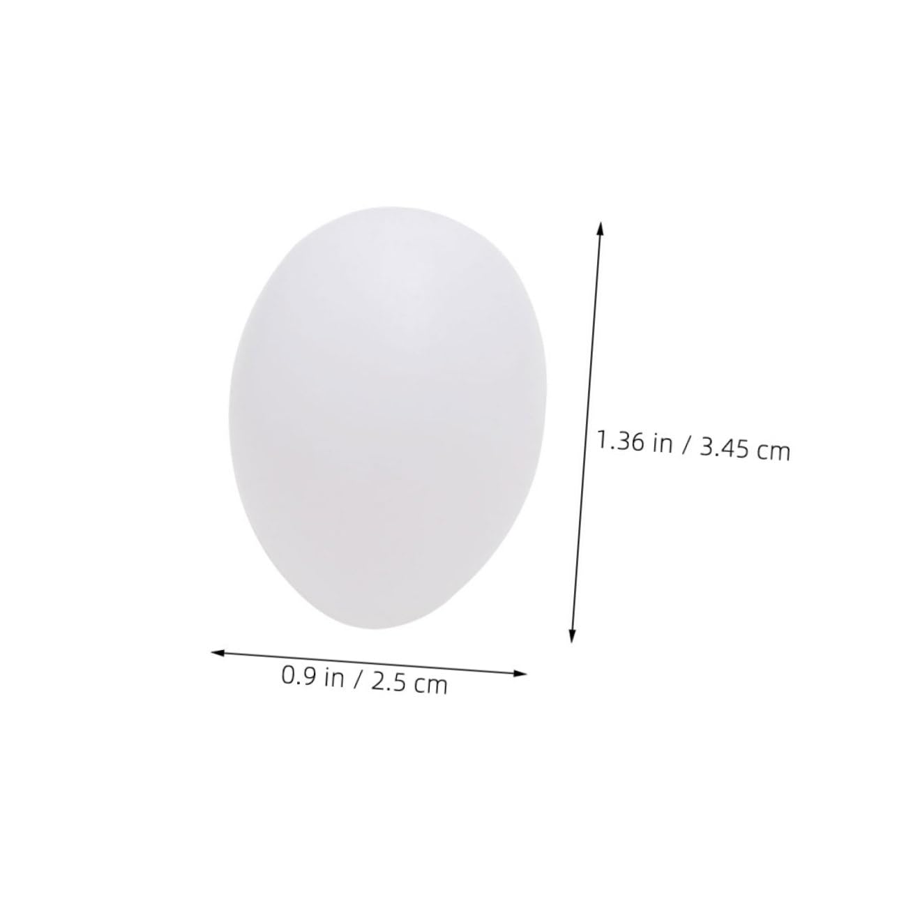 Ciieeo Uova Finte di Piccione Bianche 50 Pezzi per Decorazione DIY | Plastica Superficie Liscia, Design Simulazione Uovo, Adatte a Casa e Progetti Creativi