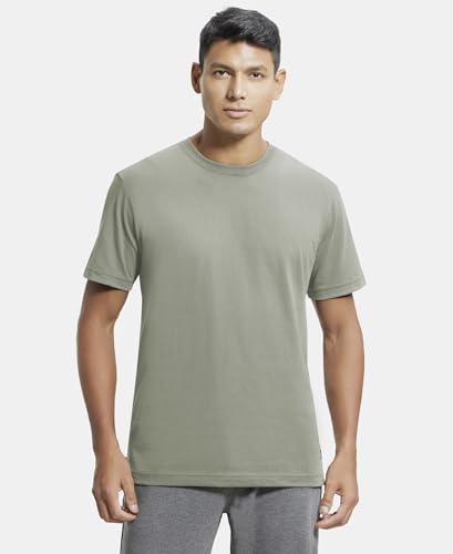 Image of Jockey 2714 Men Super Combed Cotton Rich Round Neck Half Sleeve T-Shirt