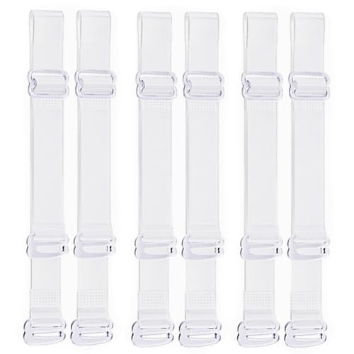 Invisible Bra Straps | 3 Pairs Clear Bra Straps Non-Slip Adjustable for Strapless Bra
