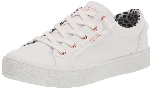 Skechers Femme Bobs 113328 P Baskets, White Canvas, 39 EU