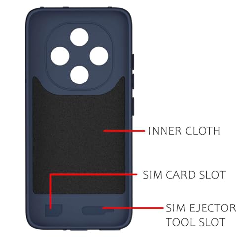 Image of Shockproof Case for Oppo F31 Pro 5G | Full Camera Protection | TPU Flexible Back Cover for Oppo F31 Pro 5G (Steel Blue)
