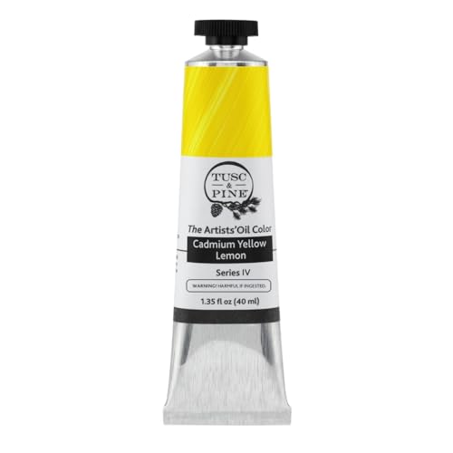 Tusc & Pine Artist Oil Paint - Cadmium Yellow Lemon,