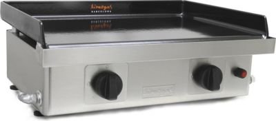 Simogas EPM-75.11 Plancha à Gaz avec 2 Brûleurs Fer INOX 80,3 x 45 x 25 cm 6,6 KW
