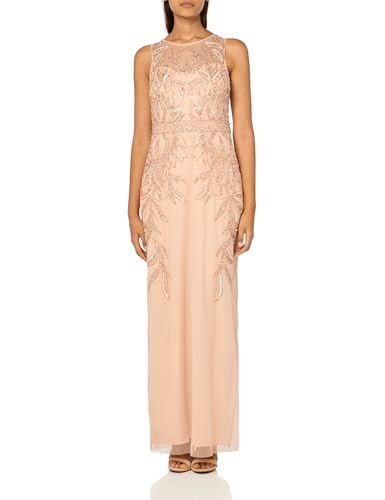 Adrianna Papell Women's Beaded Column Long Dress