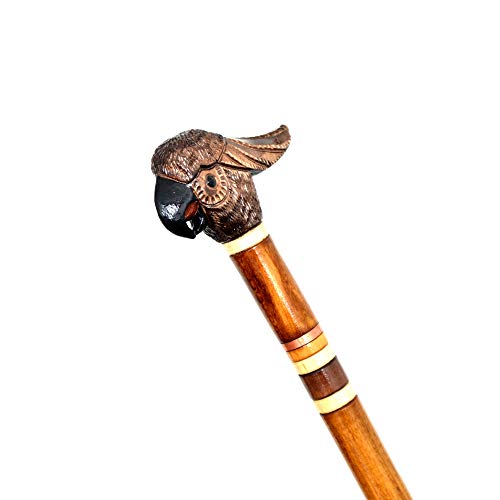 oleksandr.victory Gehstöcke aus Holz, handgeschnitzt, Handgeschnitzt, Handarbeit, Zubehör (Kakadubraun) Cover