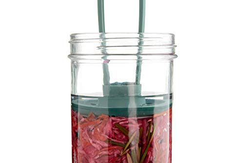 Lékué Kit di utensili per preparare sottaceti fatti in casa con contenitore di capacità 700 ml, verde, unico