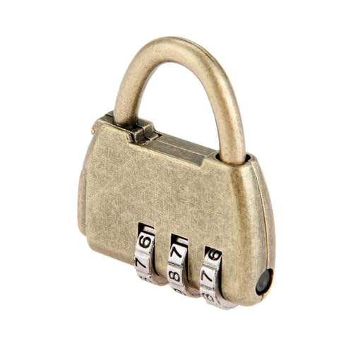 Antique Bronze Password Locks Jewelry Chest Box Digital Padlock Furniture Hardware 35x40mm 1Pcs
