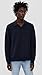 NN07 Men's Paul Johnny Collar Polo Sweater, Deep Navy, XL
