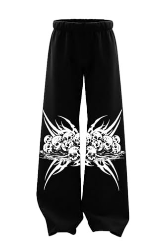 Image of Men's Printed Baggy Pants, Relaxed Fit Cotton Lower, Mid Rise Elastic Waist Joggers with Graphic Design, Casual Wear for Gym, Lounge & Street Style
