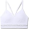 Under-Armour-Womens-Seamless-Low-Impact-Long-Bra Under Armour Women's Seamless Low Impact Long Sports Bra , White (100)/Halo Gray , X-Large