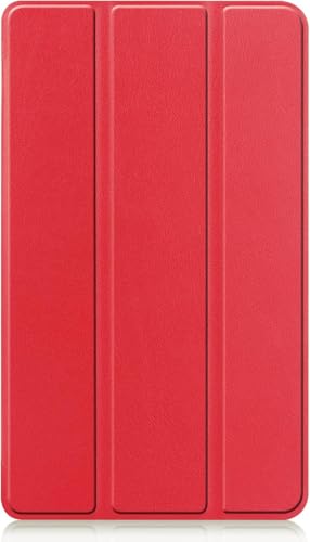 AKLiSa Slimshell Case for Blackview Tab 60 Tablet Case 8.68 inches, suitable for Blackview Tab 60 intelligent ultra-thin PU leather case, with wake-up sleep function (red)