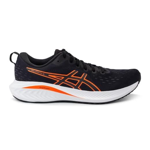 Tênis Asics Gel Excite 10 Preto e Laranja