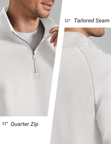 COOFANDY Mens Quarter Zip Pullover 3/4 Zip Pullover Polo Sweater Golf Shirt — view 5