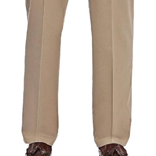 Men's Classic Fit Cotton Pleated Stretch Pants (Regular and Big & Tall) Casual Pants 2025 Summer Trendy Trousers2