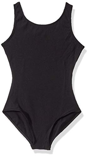Capezio Big Girls' Tank Leotard, Black, M (8-10)