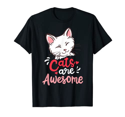 Mignon Kitty Lover Happy Kitten Funny Chats Are Génial Cat Maman T-Shirt